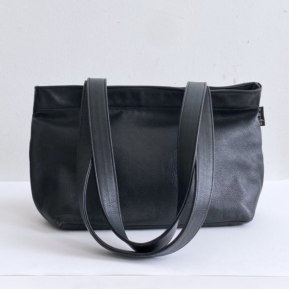 AGNES B. Leather Mini Tote Bag